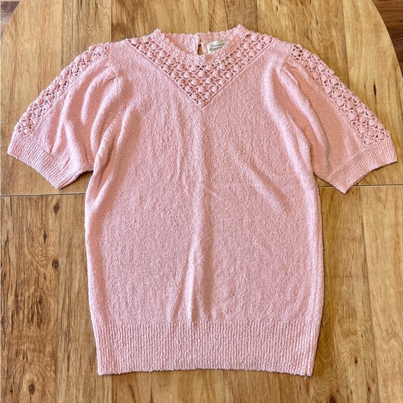 Vintage Short Sleeve Knit Top - Picture 2 of 8